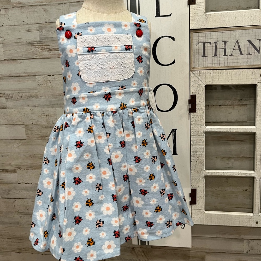 Lady bug, flower dress